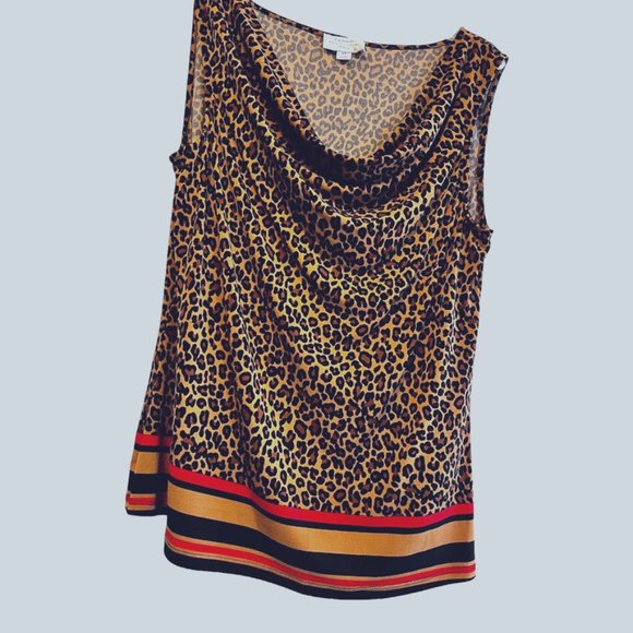 Tahari Arthur S. Levine Cheetah Print 8P - Picture 1 of 5